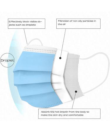 50Pcs Kids Face_Masks 3-Ply Protective PPE Disposable Children Breathable Printed Face Cover for School Outdoor - Buy Online on GoSupps.com