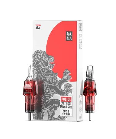 CNC Tattoo Cartridges Needles with Membrane - 5Pcs Disposable Mixed Sizes 1003RL 1209RS 1215RM 1209RL 1007RLT EN04-SYZ - Buy Online on GoSupps.com