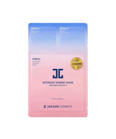 JAYJUN Official Intensive Shining Mask Lavender Extract Pack of 10 Sheets 25ml 0.84 fl. oz Hydrating Essence Eye Cream 3 Step 0.84 Fl Oz (Pack of 10)