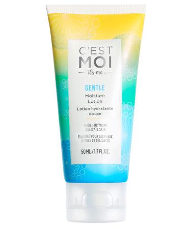 C'est Moi Gentle Moisture Lotion | Fragrance-Free Lotion made with Almond Oil Shea Butter and Organic Extracts For Face Neck & Chest Soothing Moisturizer Hydrating 1.7 fl oz.