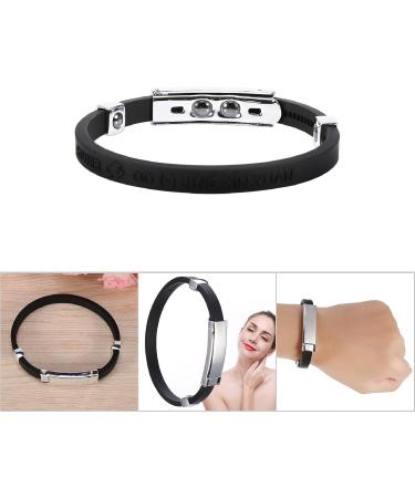 Zixyqol Anion Bracelet - Electrostatic Silicone Adjustable Wrist Strap for Antistatic Protection (Black) | International Shipping Available - Buy Online on GoSupps.com