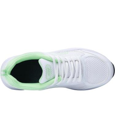AOV Women's Walking Shoes with Arch Support - Plantar Fasciitis Sneakers for Foot & Heel Pain Relief - Orthotic Tennis Shoes - Size 8 White/Green - Buy Online on GoSupps.com
