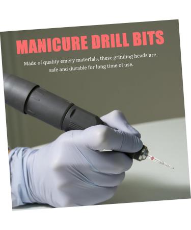 Ipetboom 1 Set Nail Polisher Nail Art Accessories Nail Grinders Diamond Tipped Drill Bit Cleaning Kits Rotary Polishing File Acrylic Gel Remover Corundum Nail Drill Tungsten Steel - Buy Online on GoSupps.com