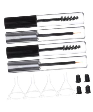 MUSISALY 24 Pcs Transfer Pipettes Eyelash Applicator Clear Eyelash Mascara Lash Wand Containers Mini Funnel