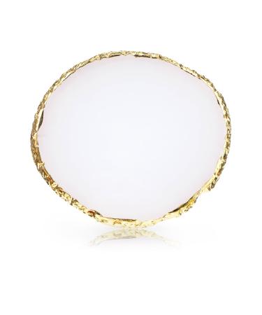 Resin Nail Art Palette Nail Polish Palette Nail Painting Mixed Color Palette Gilded Edge Nail Art Color Mixing Tray DIY Nail Gel Makeup Display Board Pallet for Nail Art