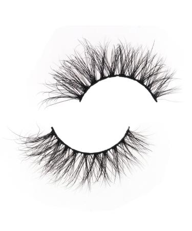 SJ LASHES 5D Mink Lashes #5DM34 Pair of Vegan Black Mink Fur False Eyelashes (5DM34)
