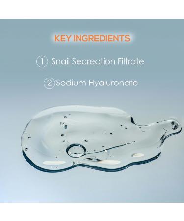 Buy Snail Mucin Serum with Aloe Vera - 96.3% Snail Secretion Filtrate - Hydrating Korean Skin Care - 3.38 fl. oz - Buy Online on GoSupps.com