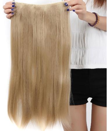 S-noilite 23 Inches (58cm) 3/4 Full Head One Piece 5clips Clip in Hair Extensions Extension Long Straight Hairpiece (Ash Blonde) - Buy Online on GoSupps.com