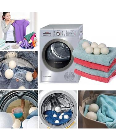 Natural Wool Dryer Balls - 12 Pack | 100% Pure Sheep Wool | Eco-Friendly Tumble Dryer Balls to Shorten Drying Time - Buy Online on GoSupps.com