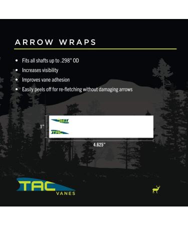 TAC Vanes Arrow Wraps 4.25x1.0 - Pack of 13 White Arrow Wraps for Archery & Target Shooting - Buy Online on GoSupps.com