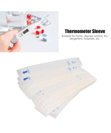 100 Pcs Digital Thermometer Probe Covers Universal Disposable Safe Hygienic Oral Thermometer Sleeve for Thermometer Accessories - Buy Online on GoSupps.com