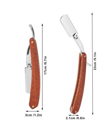 Professional Wooden Handle Folding Razor - Manual Shaver for Men | International Shipping - Buy Online on GoSupps.com