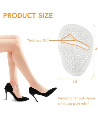 Premium Ball of Foot Cushions for Women | Soft Durable Metatarsal Pads | Slip Resistant Comfort & Pain Relief - 2 Pairs - Buy Online on GoSupps.com