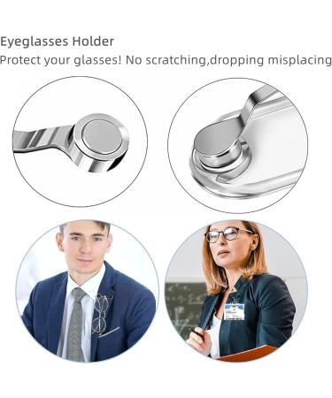TAMOSH Magnetic Eyeglass Holder 4 Pack Magnet Pin Pins for Clothes Shirt Magnet Badge Holder - Buy Online on GoSupps.com