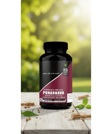 Dr JPs Organic Punarnava Capsules | Boerhavia Diffusa | for Liver & Urinary Wellness 60 Veg.Capsules | | India Organic Certified. (Pack of 1) - Buy Online on GoSupps.com