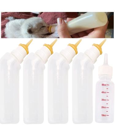 Gufastoe 5pcs Pet Feeding Original Silicone Nipple with Bottle for Puppy Dog Cat or Other Pets (Model 5) - Buy Online on GoSupps.com