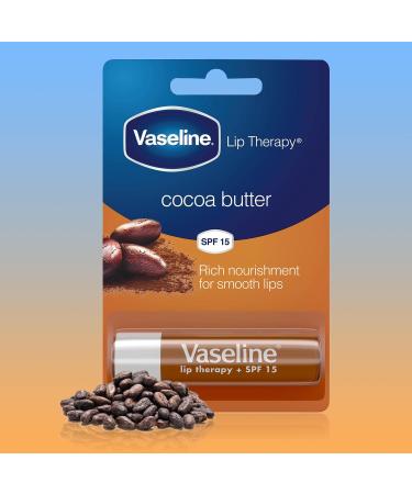 Vaseline Lip Therapy Cocoa Butter 4g Stick - Hydrating Lip Balm for Soft Moisturized Lips | International Shipping Available - Buy Online on GoSupps.com