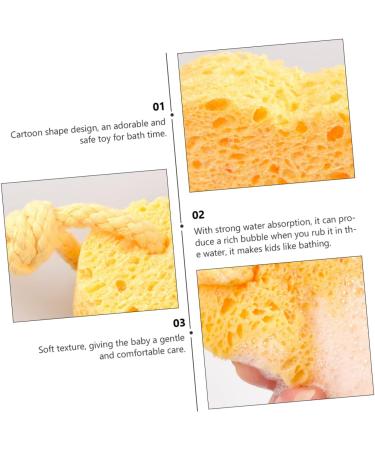 minkissy 1pc Shower Wipe Kids Drum and Sticks Body Baby Take a Bath Wood Pulp Fiber Scrubber - Buy Online on GoSupps.com