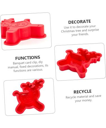 MAGICLULU 6 Pcs Baking Mold Silicone Candy Mold Candy Gummies Silicone Cake Mold Xmas Baking Xmas Silicone Gum Paste Molds Christmas Fondant Silica Gel Dessert Child Household - Buy Online on GoSupps.com