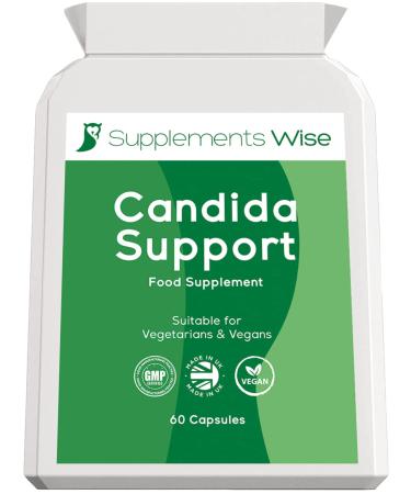 Candida Support 60 Capsules - Thrush Treatment for Men and Women - Candida Treatment for Yeast Infections - Candida Complex Cleanse with Probiotics Garlic Caprylic Acid - Pessary Cream Alternative