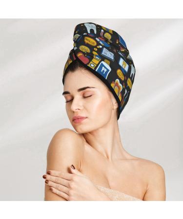 Quick-Dry Hair Towel Wrap - Ultimate Hair Drying Turban with Button | Fast & Efficient Hair Care - Buy Online on GoSupps.com