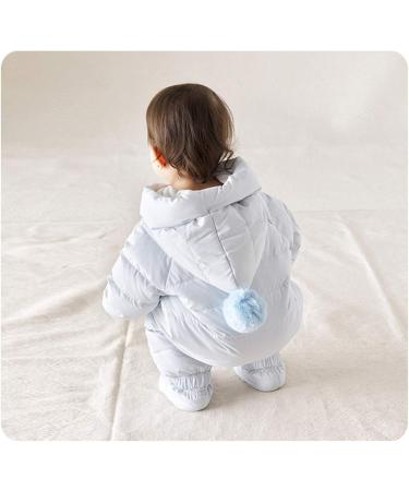 Famuka Baby Winter Down Snowsuit Hooded Puffer Outwear Blue 18-24 Months - Buy Online on GoSupps.com