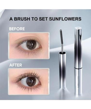 Jade Rosebury Iron Wand Mascara 3D Curling Eyelash Iron Mascara Black Washable Metal Mascara Waterproof Long Lasting Curl Brushless Metal Wand Mascara for Women Voluming Lash Extensions 4pcs - Buy Online on GoSupps.com