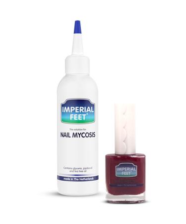 Fungal nail treatment with nail polish red