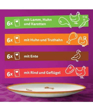 Whiskas 1+ Cat Food Tasty Mix Country Collection in Sauce - High-Quality Wet Food for Adult Cats - 24x85g (2 Packs) - 48 Portion Bags - International Shipping - Buy Online on GoSupps.com