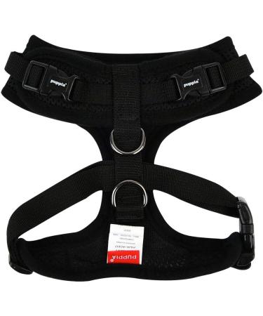 Puppia Ritefit Dog Harness - Adjustable Soft Harness for Small to Medium Dogs | Black XL - Multi-Use as Puppy Dishes & Anti-Tanning Tableware - Buy Online on GoSupps.com
