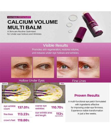 TSYIDUI Calcium Multi BalmCalcium Volume Multi Balm StickFace CreamCollagen Moisturing Core StickMoisturizing CreamFirming SkinHydratingFor EyesNeckFace 1pcs 9g 1pcs 9g - Buy Online on GoSupps.com