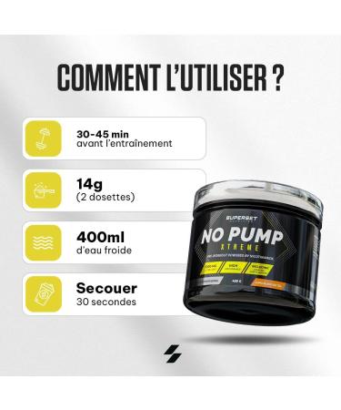 Superset Nutrition - No Pump Xtreme (420gr) - Pre-Workout en poudre - Booster puissant pr -entra nement 3 3 g de Cr atine B ta-alanine L-citrulline Caf ine - Fatigue ma tris e - Mojito - Buy Online on GoSupps.com