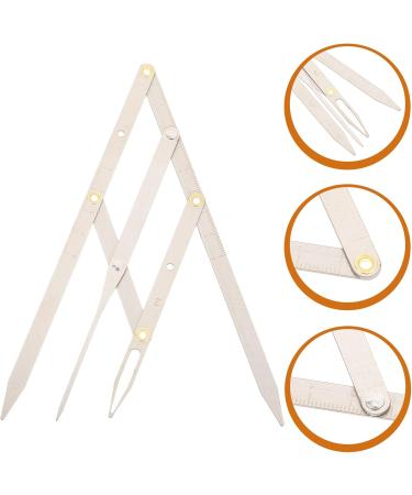 R gle Sourcils en Acier Inoxydable Coulissante Positionnement 3 Points Outil de Mesure Pr cise pour Microblading R gle de Mesure Bas e Nombre D'or pour Maquillage Argent - Buy Online on GoSupps.com