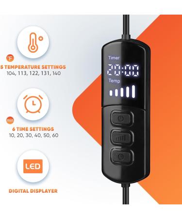 Aroma Season Ankle Heating Pad - Heated Ankle Wrap for Sports Injury Relief | 5 Heat & 6 Timer Settings | Warm Compress for Ankle Sprains Recovery - Buy Online on GoSupps.com