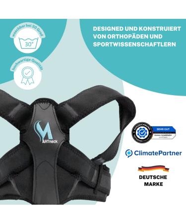 Martneck Back Straight Shoulder Belt - High-Up Correction by Orthopedic Surgeon for Men Women & Kids | Neck Shoulder & Back Support | Free App Included - Buy Online on GoSupps.com