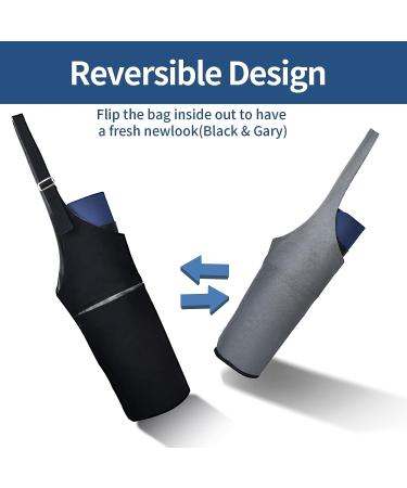 Large Yoga Mat Bag | Reversible Design, Zipper Pocket | Fits Most Size Mats - 40x15 | Yoga Mat Carrier - Buy Online on GoSupps.com