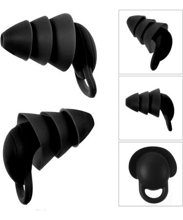 2 Pairs Anti-Noise Earplugs for Sleeping | Sound Blocking & Insulation | Safe Ear Plugs for Students & Dorms | Black - Buy Online on GoSupps.com