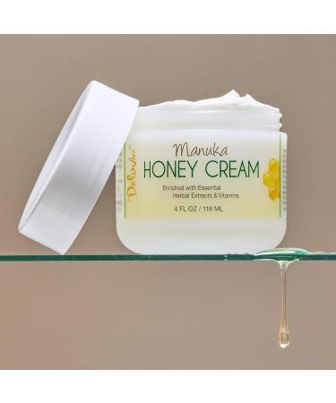 Deluvia Manuka Honey Cream | Hydrating & Soothing Moisturizer Face & Body Lotion | for Sensitive Skin Eczema Psoriasis & Dermatitis | 4 ounce 4 Fl Oz (Pack of 1) - Buy Online on GoSupps.com