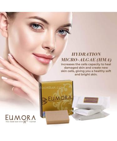 Buy Eumora Classic egA Bar - Organic Anti-Aging Facial Cleansing Moor Clay Soap (Box of 4) | Natural SLS-Free Face Wash for Men & Women - Buy Online on GoSupps.com