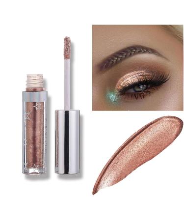 Coalitione Liquid Eyeshadow 12 Colors Long Lasting Waterproof Shining Shimmer Glitter Eyeline liquid Matte Eyeshadow  Elves Makeup Girls Eyeshadow for Party Festival Makeup Beauty rose gold