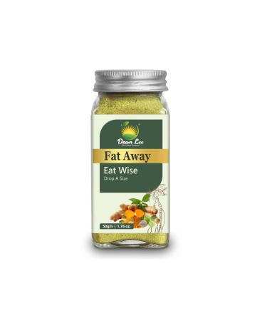 Dawn Lee Fat Away Tea 50g/1.76oz | Herbal Blend for Weight Energy & Metabolism Support with Garcinia Combogia Fenugreek Powder Fennel Carom Cinnamon & Triphala | Natural Plant-Based Ingredients 7.05 Ounce (Pack of 1)