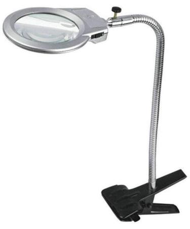 Magnifying Glasses for Hobbies Reading Magnifier with LED Magnifying Glass Lamp Type Desktop Clamping Metal Magnifying Glass 30 Times Maintenance Reading Vision