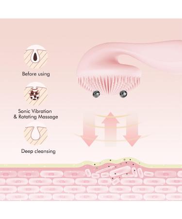 YEAHONE Electric Silicone Facial Cleansing Brush for Deep Cleaning and Exfoliating - Gentle Vibrating Mini Sonic Exfoliator - Buy Online on GoSupps.com