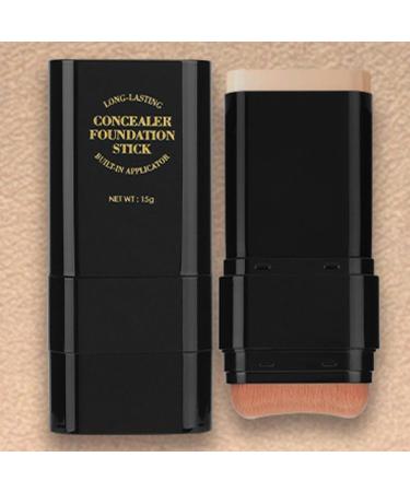 Full Coverage Foundation Stick Foundation Stick 15G Skin-Fitting Foundation Concealer Dual-Headed Under-Eye Cream Long-Lasting Face Cream for Girls - Buy Online on GoSupps.com