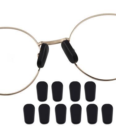 Glasses-nose pad covers clip-on silicone nose pads for glasses non-slip glasses protective shells anti-slip-nose pads for glasses (5 pairs black M size) black M - Buy Online on GoSupps.com