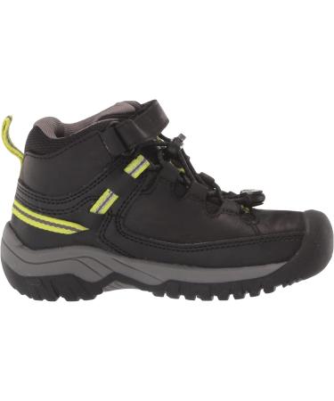KEEN Targhee Mid Waterproof Hiking Boots | Little Kid Sizes 4-8 | Black/Steel Grey - Buy Online on GoSupps.com