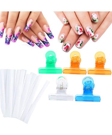 Nail Extension Kit with Tips & Manicure Clips - Professional Nail Extension Tool Set - Buy Online on GoSupps.com