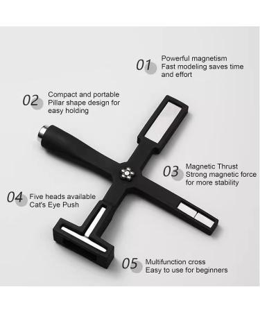 Nail Polish Magnetic Stick Black Nail Art Magnet Cross for Nail Salon - Buy Online on GoSupps.com