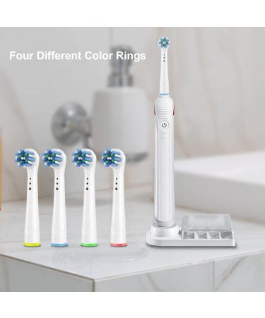 4 Pack Replacement Toothbrush Heads Compatible with Oral B Braun - Fits Oral b Pro 1000/500/3000/7000/8000/9600 Electric Toothbrushes - Buy Online on GoSupps.com
