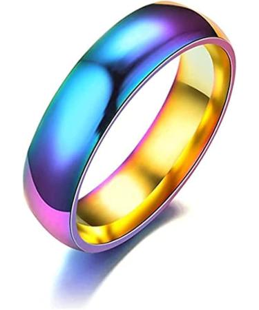 Buy Woasvad 7-Piece Rainbow Hematite Stone Rings Set | Root Chakra Energy Balancing | Negative Energy Absorption | Perfect Gift for Fear Relief | Mixed Size Package - Buy Online on GoSupps.com